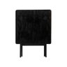 Mesa Dobrável 70x70cm em Madeira Maciça para Bar e Restaurante - Preta - 2
