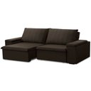 Ver imagem 1 de Sofá 3 Lugares Retrátil Reclinável para Sala 225cm Malfati F04 Veludo Marrom Escuro - Lyam Decor