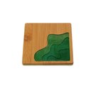 Ver imagem 4 de Kit 10 Porta Copo Bambu Detalhe em Resina Suporte Quadrado Descanso Mesa Bolacha Chopp Apoio Copos