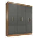 Ver imagem 1 de Guarda Roupa Casal Ipê 6 Portas Freijó Gris Fosco - Kits Paraná