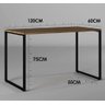 Escrivaninha Mesa Escritório Office Estilo Industrial 1.20m - 5