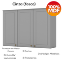 Ver imagem 7 de Cozinha Modulada 5 Pecas 280 Cm Americana Cinza Calcare Henn