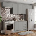 Ver imagem 2 de Cozinha Modulada 5 Pecas 280 Cm Americana Cinza Calcare Henn
