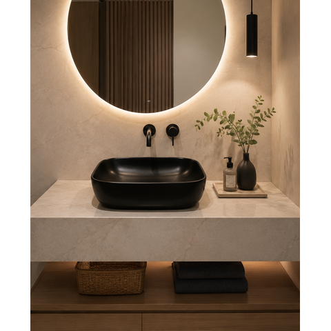 Cuba de Apoio Artic Slim Black Matte