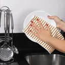Ver imagem 2 de Kit Pano Multiuso Enxuga e Limpa Microfibra 3 Pçs Terracota