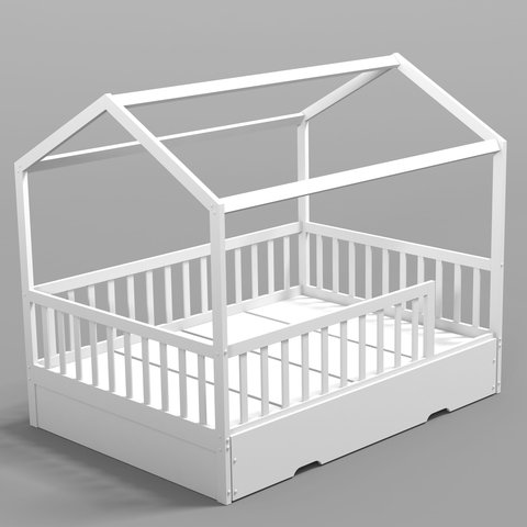 Cama Montessoriana Casal C/ Auxiliar