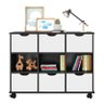 Nicho Organizador 1478 com 6 Gavetas Preto/Branco - Qmovi - 1