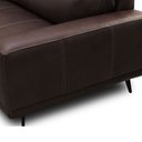 Ver imagem 7 de Sofá 3 Lugares para Sala Living Industrial 236cm Cádis L06 Couro Marrom Escuro - Lyam Decor