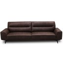 Ver imagem 2 de Sofá 3 Lugares para Sala Living Industrial 236cm Cádis L06 Couro Marrom Escuro - Lyam Decor