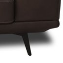 Ver mais imagens de Sofá 3 Lugares para Sala Living Industrial 236cm Cádis L06 Couro Marrom Escuro - Lyam Decor