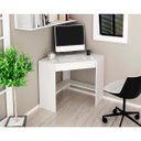 Ver imagem 1 de Mesa Escritório Office de Canto Escrivaninha com Gaveta: Branco