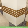 Conjunto Sala de Jantar Mesa 160cm Tampo Mdf com Vidro 6 Cadeiras Melinda Casa 812 - 2