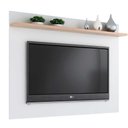 Ver imagem 1 de Painel Benevello 55" Mdp com Prateleira Branco com Siena