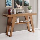 Ver imagem 1 de Aparador para Sala 1 Prateleira MDP Nature Off White 136cm Menphis Marrom