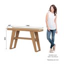 Ver imagem 4 de Aparador para Sala 1 Prateleira MDP Nature Off White 136cm Menphis Marrom