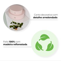 Quarto de Bebê Berço  Guarda-Roupa e Cômoda Sonho Encantado Espresso Móveis - 19