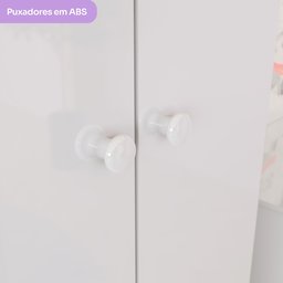 Quarto de Bebê Berço  Guarda-Roupa e Cômoda Sonho Encantado Espresso Móveis - 14