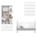 Ver imagem 4 de Quarto de Bebê Berço Guarda-Roupa e Cômoda Sonho Encantado Espresso Móveis