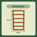 Ver mais imagens de Kit 4 Treliças Jardim Vertical Pinus 30x50 Cm Stain Mogno