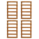 Ver imagem 1 de Kit 4 Treliças Jardim Vertical Pinus 30x50 Cm Stain Mogno