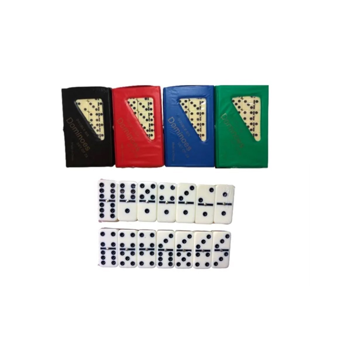 Jogo De Domino Double Six Profissional Osso Estojo C/28 Peças TOP