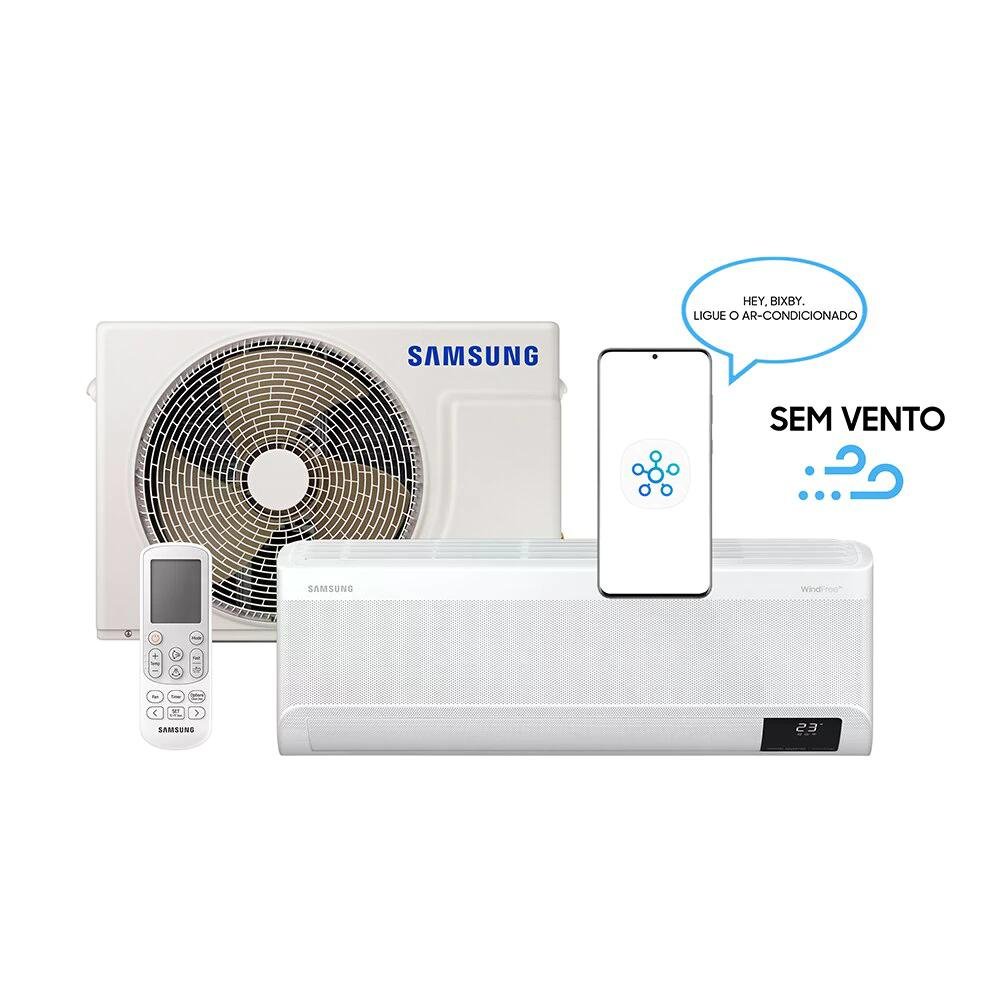 Ar Condicionado Split 9000 BTUs High Wall Inverter Samsung Wind Free Connect Quente e Frio - 8