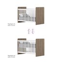 Ver imagem 5 de Quarto de Bebê Berço Guarda-Roupa e Cômoda Sonho Encantado Espresso Móveis Marrom/Rústico/Branco