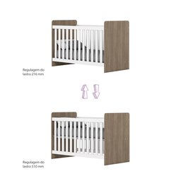 Quarto de Bebê Berço Guarda-Roupa e Cômoda Sonho Encantado Espresso Móveis - 5 Quarto de Bebê Berço Guarda-Roupa e Cômoda Sonho Encantado Espresso Móveis - 5