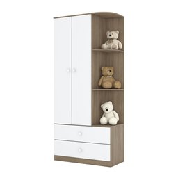Quarto de Bebê Berço Guarda-Roupa e Cômoda Sonho Encantado Espresso Móveis - 4