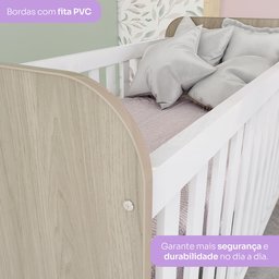 Quarto de Bebê Berço Guarda-Roupa e Cômoda Sonho Encantado Espresso Móveis - 7