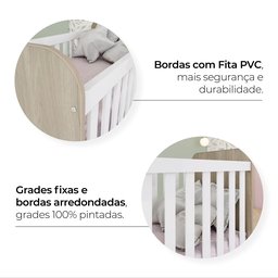 Quarto de Bebê Berço Guarda-Roupa e Cômoda Sonho Encantado Espresso Móveis - 17