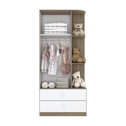 Quarto de Bebê Berço Guarda-Roupa e Cômoda Sonho Encantado Espresso Móveis - 5