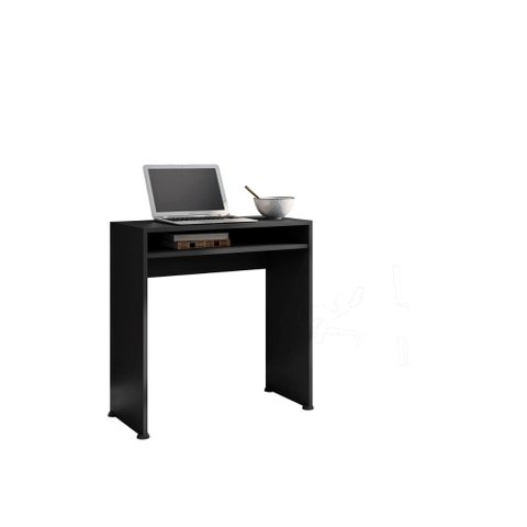 Mesa Escrivaninha para Notebook com 1 Prateleira Aruba - Preto