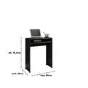 Ver imagem 2 de Mesa Escrivaninha para Notebook com 1 Prateleira Aruba - Preto