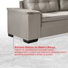Sofá de Canto 6 Lugares com Chaise Suede Aveludado Viena  - 6
