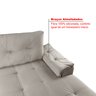 Sofá de Canto 6 Lugares com Chaise Suede Aveludado Viena  - 9