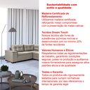Ver mais imagens de Sofá de Canto 6 Lugares com Chaise 3,42m Suede Cinza Claro 