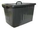 Ver imagem 1 de Caixa Organizador Container Rodas Trava 77l Cinza Plasnew