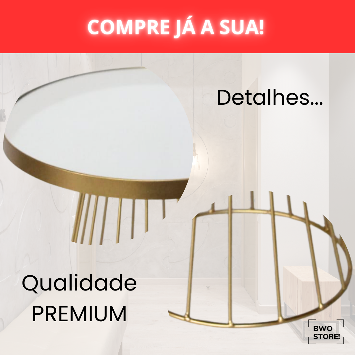 Doceira Boleira para Decoração de Festa com Espelho de Luxo 30cm - 5