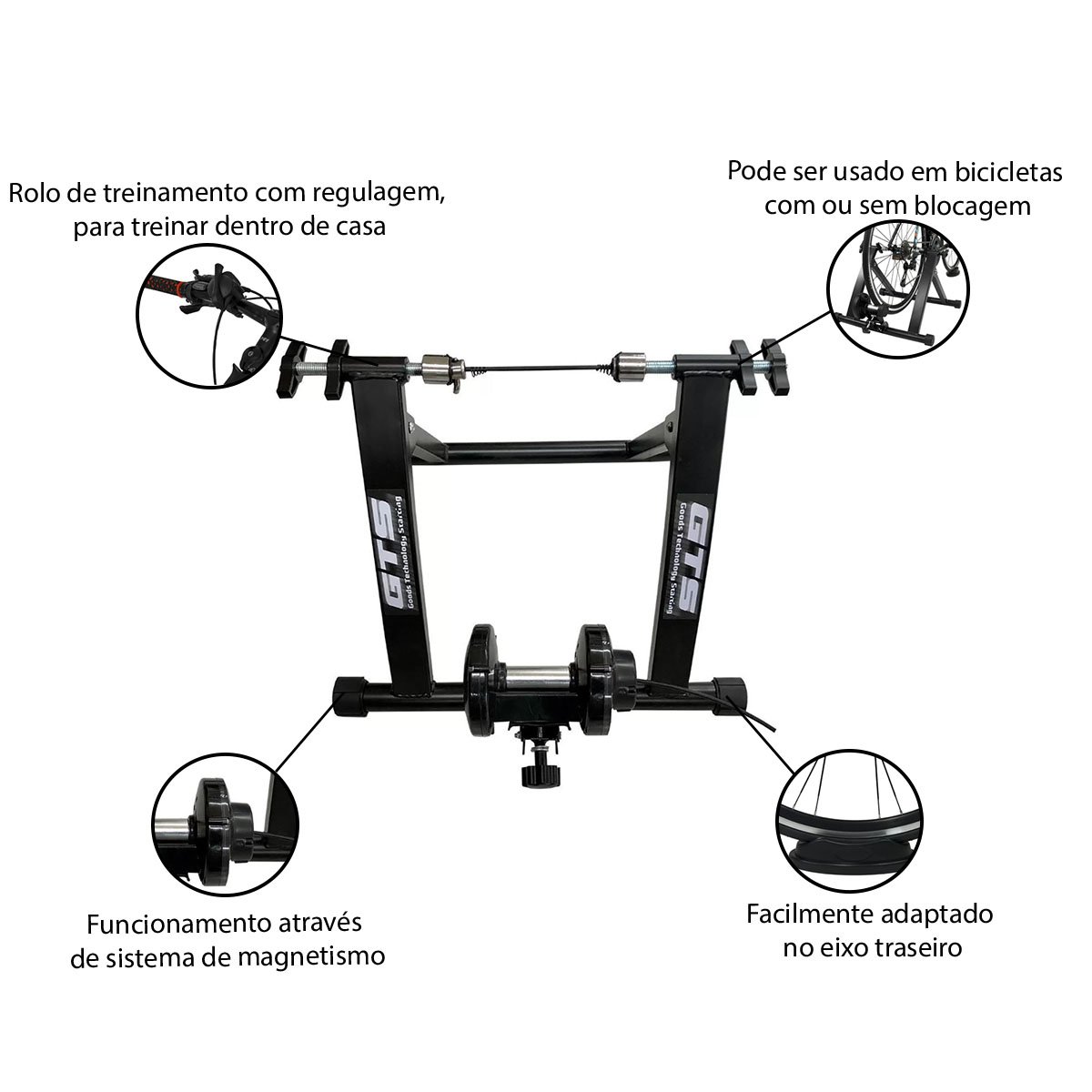 Rolo De Treino Bike Magn Tico Gts Ciclismo Aro Speed