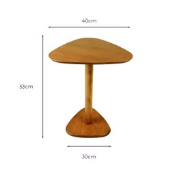 Mesa Paleta Monopé para Sala Laminada 38x40cm - Mel Decore Casa - 6
