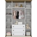 Ver imagem 7 de Conjunto Quarto de Bebê Berço Mini Cama Montessoriana, Guarda-Roupa e Cômoda Carrossel Espresso Móve