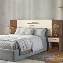 Ver imagem 7 de Guarda Roupa Casal 8 Portas 4 Gavetas Master New com Pés e Cabeceira Casal Loanda com Gavetas Jatobá