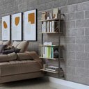 Ver imagem 7 de Estante Decorativa Industrial para Livros e Adega Marrom
