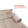 Sofá de Canto 6 Lugares com Chaise Suede Aveludado Viena  - 9