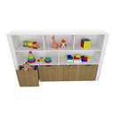 Ver imagem 3 de Organizador Infantil Adhara MDF com Baús e Nichos Amadeirado Woodcore