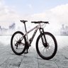 Bicicleta Aro 29 Quadro 19 Alumínio 21v Shimano TZ Freio Mecânico SX Sport Prata/Preto - Dropp - 2