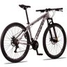 Bicicleta Aro 29 Quadro 19 Alumínio 21v Shimano TZ Freio Mecânico SX Sport Prata/Preto - Dropp - 3