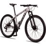 Bicicleta Aro 29 Quadro 19 Alumínio 21v Shimano TZ Freio Mecânico SX Sport Prata/Preto - Dropp - 1