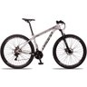 Bicicleta Aro 29 Quadro 19 Alumínio 21v Shimano TZ Freio Mecânico SX Sport Prata/Preto - Dropp - 6